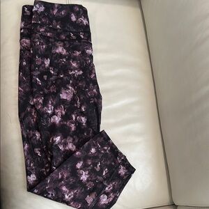 Chic Purple and Black Leggings